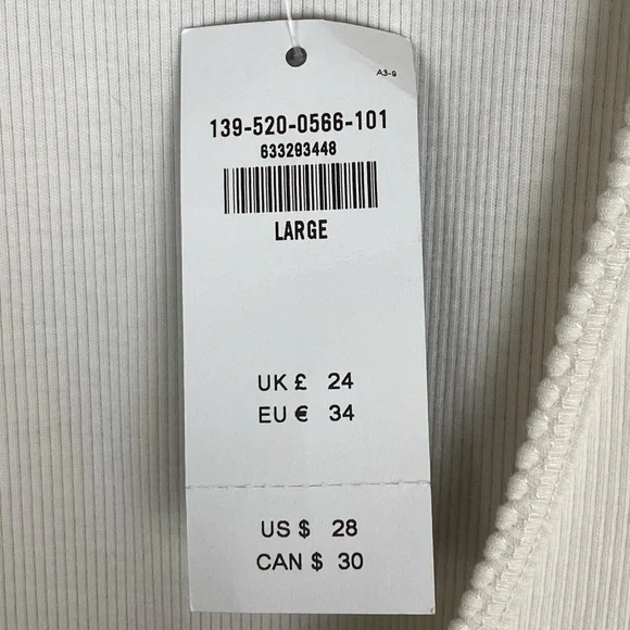 NWT Abercrombie & Fitch Seamless Rib Deep V-Neck Bodysuit Women Size Large - Picture 5 of 8